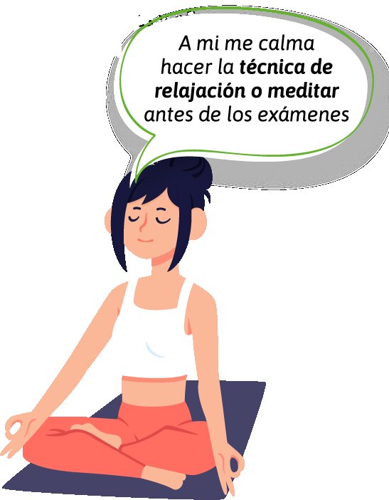 Técnicas de relajación antes de un examen. <span style="font-size: 14px;">