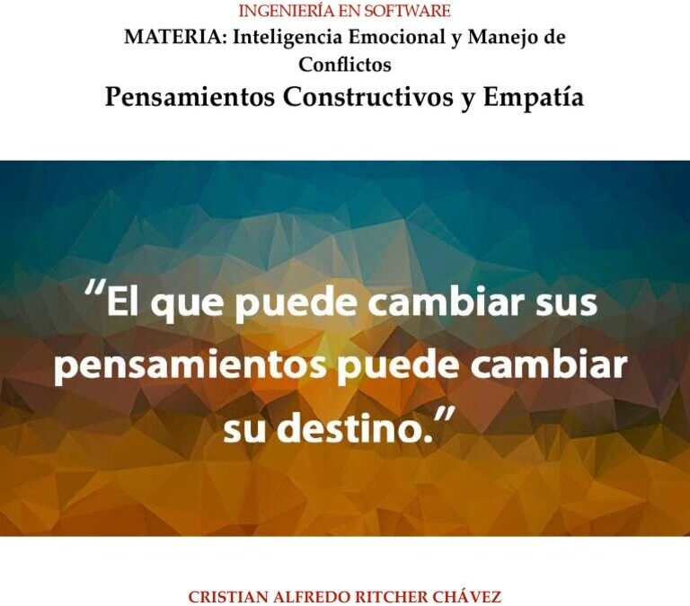 Fomenta Pensamientos Constructivos Diariamente: Una Guía Práctica