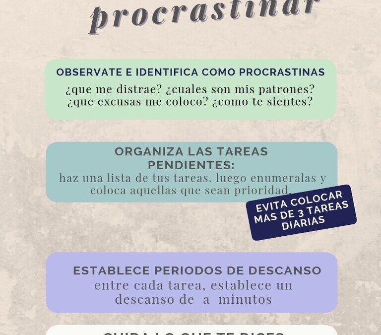 Estrategias Efectivas para Dejar de Procrastinar Emocionalmente